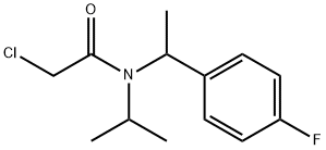 2-Chloro-N-[1-(4-fluoro-phenyl)-ethyl]-N-isopropyl-acetaMide Struktur