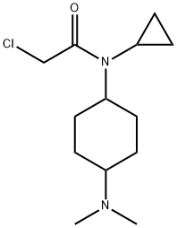 2-Chloro-N-cyclopropyl-N-(4-diMethylaMino-cyclohexyl)-acetaMide Struktur