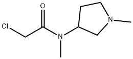 2-Chloro-N-Methyl-N-(1-Methyl-pyrrolidin-3-yl)-acetaMide Struktur