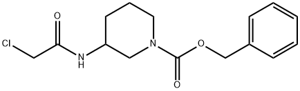 3-(2-Chloro-acetylaMino)-piperidine-1-carboxylic acid benzyl ester Struktur