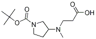 3-(CarboxyMethyl-ethyl-aMino)-pyrrolidine-1-carboxylic acid tert-butyl ester Struktur