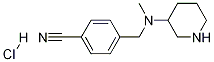 4-[(Methyl-piperidin-3-yl-aMino)-Methyl]-benzonitrile hydrochloride Struktur