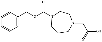 4-CarboxyMethyl-[1,4]diazepane-1-carboxylic acid benzyl ester Struktur