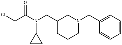 N-(1-Benzyl-piperidin-3-ylMethyl)-2-chloro-N-cyclopropyl-acetaMide Struktur