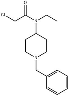 N-(1-Benzyl-piperidin-4-yl)-2-chloro-N-ethyl-acetaMide Struktur