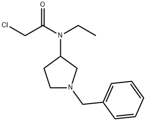 N-(1-Benzyl-pyrrolidin-3-yl)-2-chloro-N-ethyl-acetaMide Struktur