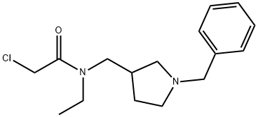 N-(1-Benzyl-pyrrolidin-3-ylMethyl)-2-chloro-N-ethyl-acetaMide Struktur