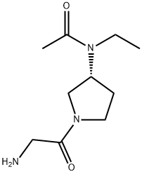 N-[(R)-1-(2-AMino-acetyl)-pyrrolidin-3-yl]-N-ethyl-acetaMide Struktur