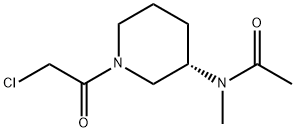 N-[(S)-1-(2-Chloro-acetyl)-piperidin-3-yl]-N-Methyl-acetaMide Struktur