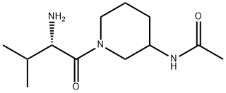 N-[1-((S)-2-AMino-3-Methyl-butyryl)-piperidin-3-yl]-acetaMide Struktur