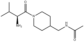 N-[1-((S)-2-AMino-3-Methyl-butyryl)-piperidin-4-ylMethyl]-acetaMide Struktur