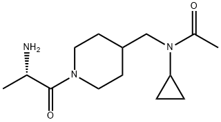 N-[1-((S)-2-AMino-propionyl)-piperidin-4-ylMethyl]-N-cyclopropyl-acetaMide Struktur