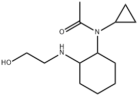 N-Cyclopropyl-N-[2-(2-hydroxy-ethylaMino)-cyclohexyl]-acetaMide Struktur