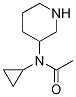 N-Cyclopropyl-N-piperidin-3-yl-acetaMide Struktur