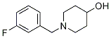 1-(3-fluorobenzyl)piperidin-4-ol Struktur