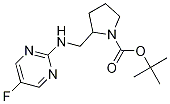 2-[(5-Fluoro-pyrimidin-2-ylamino)-methyl]-pyrrolidine-1-carboxylic acid tert-butyl ester Struktur