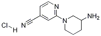 3-Amino-3,4,5,6-tetrahydro-2H-[1,2']bipyridinyl-4'-carbonitrile hydrochloride Struktur