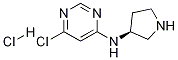 (6-Chloro-pyrimidin-4-yl)-(S)-pyrrolidin-3-yl-amine hydrochloride Struktur