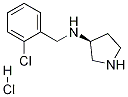 (2-Chloro-benzyl)-(S)-pyrrolidin-3-yl-amine hydrochloride Struktur