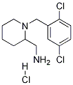 C-[1-(2,5-Dichloro-benzyl)-piperidin-2-yl]-methylamine hydrochloride Struktur