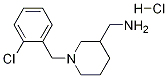 [1-(2-Chloro-benzyl)-piperidin-3-yl]-methyl-amine hydrochloride Struktur