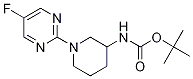 [1-(5-Fluoro-pyrimidin-2-yl)-piperidin-3-yl]-carbamic acid tert-butyl ester Struktur