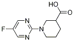 1-(5-Fluoro-pyrimidin-2-yl)-piperidine-3-carboxylic acid Struktur