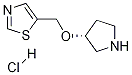 5-((R)-Pyrrolidin-3-yloxymethyl)-thiazole hydrochloride Struktur