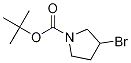 3-Bromo-pyrrolidine-1-carboxylic acid tert-butyl ester Struktur