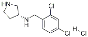 (2,4-Dichloro-benzyl)-(R)-pyrrolidin-3-yl-amine hydrochloride Struktur