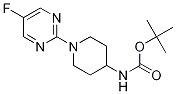 [1-(5-Fluoro-pyrimidin-2-yl)-piperidin-4-yl]-carbamic acid tert-butyl ester Struktur