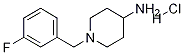 1-(3-Fluoro-benzyl)-piperidin-4-ylamine hydrochloride Struktur