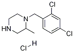 1-(2,4-Dichloro-benzyl)-2-methyl-piperazine hydrochloride Struktur