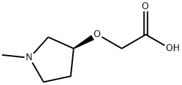 ((S)-1-Methyl-pyrrolidin-3-yloxy)-acetic acid Struktur