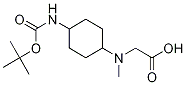 (1R,4R)-[(4-tert-ButoxycarbonylaMino-cyclohexyl)-Methyl-aMino]-acetic acid Struktur