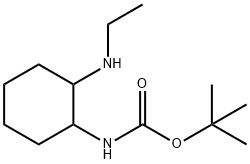 (2-EthylaMino-cyclohexyl)-carbaMic acid tert-butyl ester Struktur