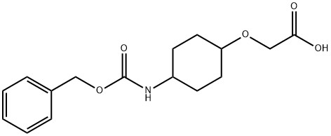 (4-BenzyloxycarbonylaMino-cyclohexyloxy)-acetic acid Struktur