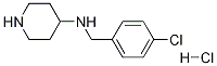 (4-Chloro-benzyl)-piperidin-4-yl-aMine hydrochloride Struktur