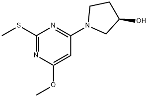 (R)-1-(6-Methoxy-2-Methylsulfanyl-pyriMidin-4-yl)-pyrrolidin-3-ol Struktur