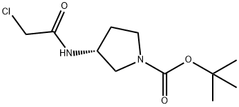 (R)-3-(2-Chloro-acetylaMino)-pyrrolidine-1-carboxylic acid tert-butyl ester Struktur