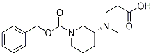 (R)-3-(CarboxyMethyl-ethyl-aMino)-piperidine-1-carboxylic acid benzyl ester Struktur