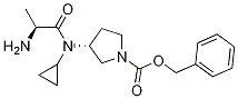 (R)-3-[((S)-2-AMino-propionyl)-cyclopropyl-aMino]-pyrrolidine-1-carboxylic acid benzyl ester Struktur