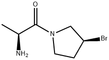 (S)-2-AMino-1-((S)-3-broMo-pyrrolidin-1-yl)-propan-1-one Struktur