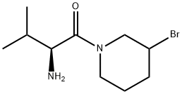 (S)-2-AMino-1-(3-broMo-piperidin-1-yl)-3-Methyl-butan-1-one Struktur