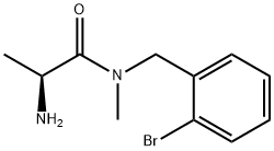 (S)-2-AMino-N-(2-broMo-benzyl)-N-Methyl-propionaMide Struktur