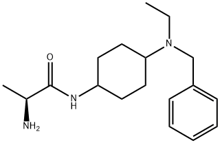 (S)-2-AMino-N-[4-(benzyl-ethyl-aMino)-cyclohexyl]-propionaMide Struktur