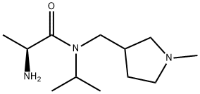 (S)-2-AMino-N-isopropyl-N-(1-Methyl-pyrrolidin-3-ylMethyl)-propionaMide Struktur