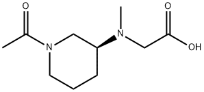 [((S)-1-Acetyl-piperidin-3-yl)-Methyl-aMino]-acetic acid Struktur