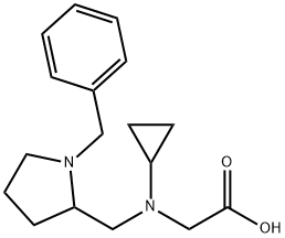 [(1-Benzyl-pyrrolidin-2-ylMethyl)-cyclopropyl-aMino]-acetic acid Struktur