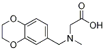 [(2,3-Dihydro-benzo[1,4]dioxin-6-ylMethyl)-Methyl-aMino]-acetic acid Struktur